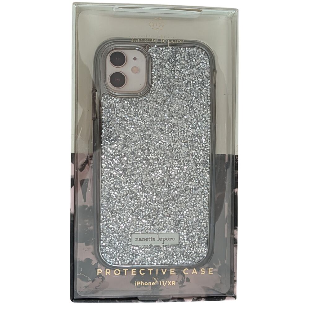 Nanette Lepore iPhone 11 XR Silver Iridescent Phone Case - Picture 9 of 9